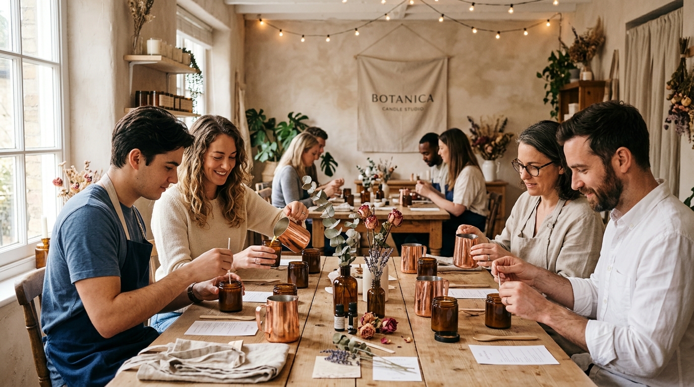 Candle making workshop event